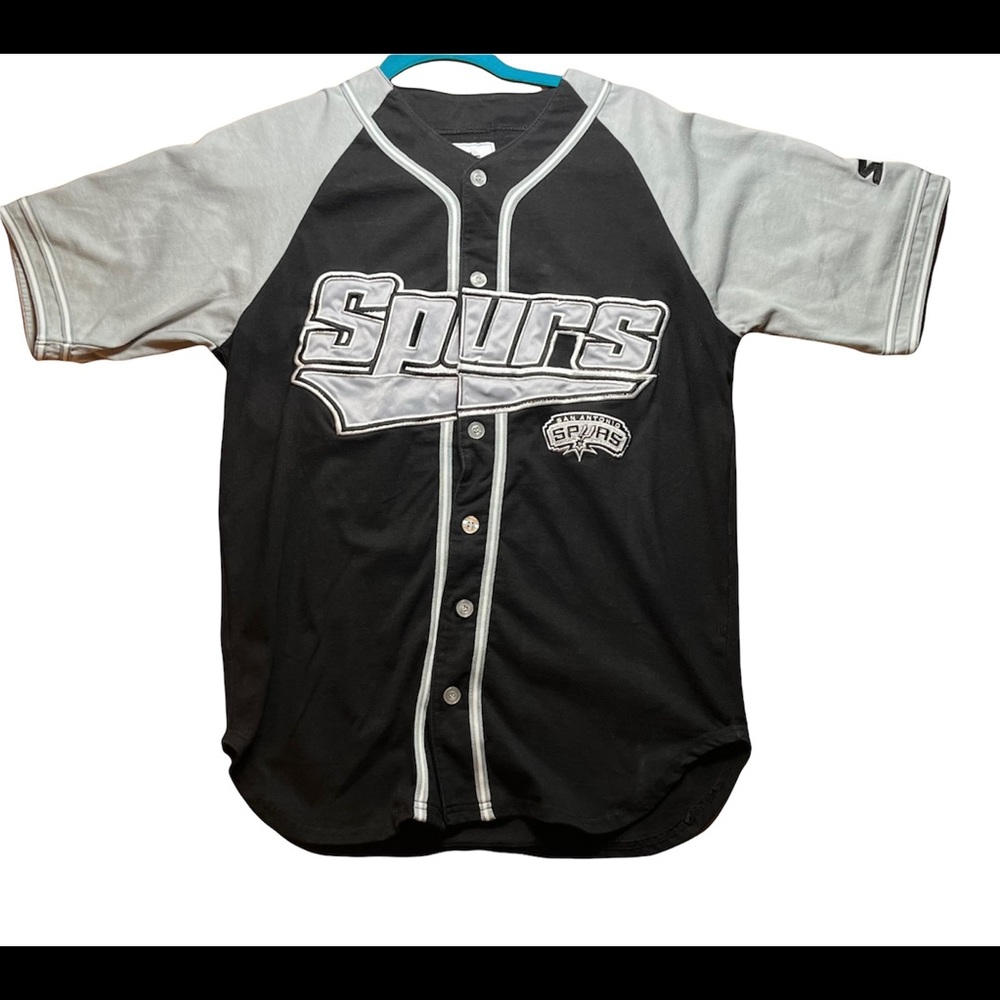 Vintage Starter San Antonio Spurs Button Up Baseball Jersey Shirt SOLD SOLD SOLD